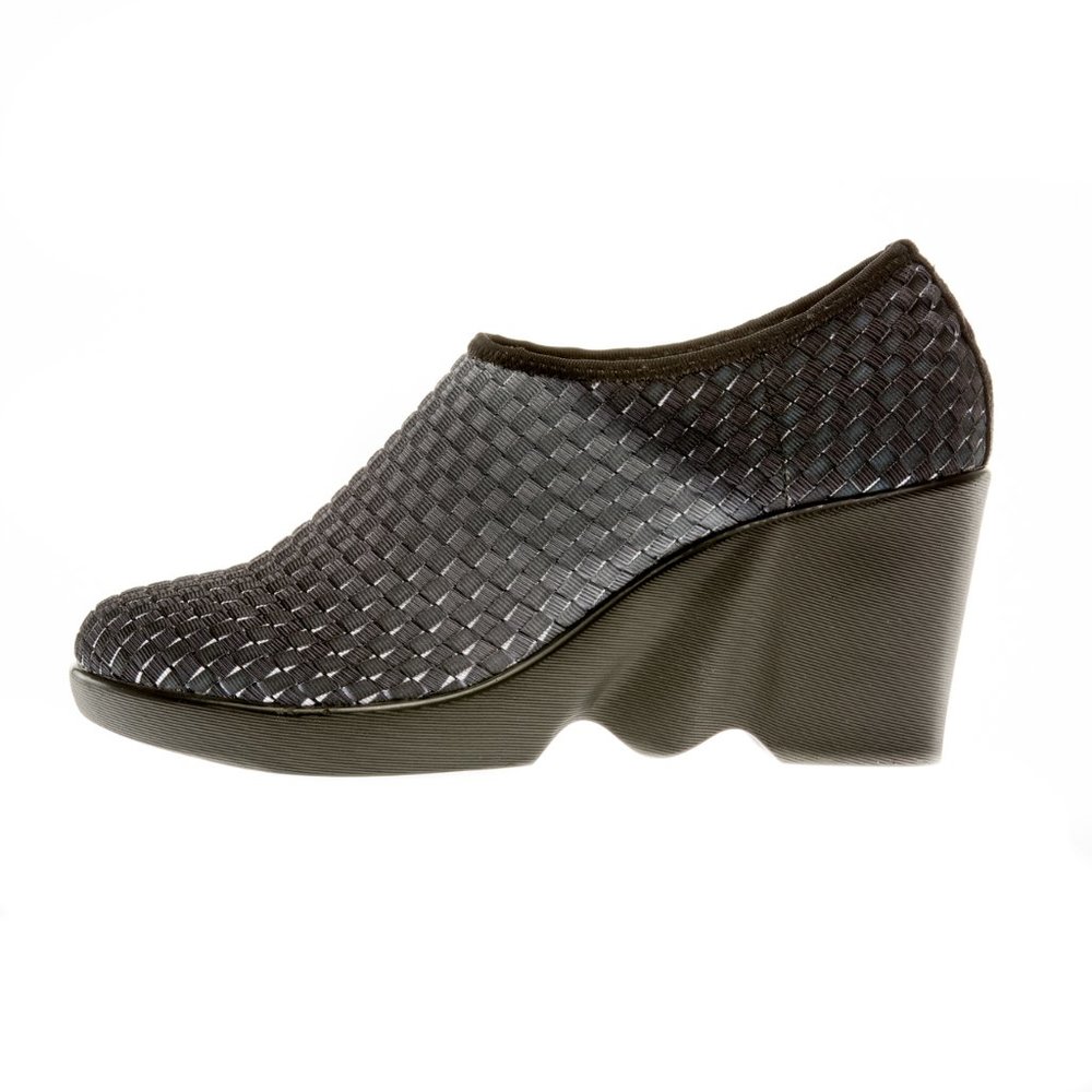 Zee Alexis "Prather" Black Ombre color wedge bootie shoes womens